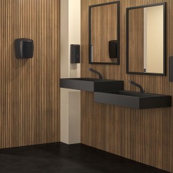 Sèche-mains  | Sèche-mains à air pulsé HIGHFLOW Inox 304 noir mat DELABIE 510622BK | DEL-510622BK