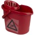 Seau essoreur pour balai à franges - 12 litres - 6 couleurs - MBK7 : Couleur:Rouge