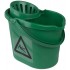 Seau essoreur pour balai à franges - 12 litres - 6 couleurs - MBK7 : Couleur:Vert