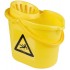 Seau essoreur pour balai à franges - 12 litres - 6 couleurs - MBK7 : Couleur:Jaune