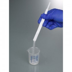 Spatule à poudre micro stérile et non stérile blanche PS Burkle