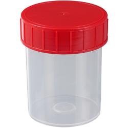 Pot d'échantillonnage transparent avec couvercle 125 ml PP Burkle 7103-0125