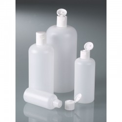 Flacon de laboratoire | Flacons ronds avec bouchon verseur 100 à 1000 ml PE-HD Burkle | BUR-0308-0100_1
