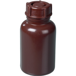 Flacon de laboratoire | Flacon à col large brun 250 à 1000 ml PE-LD Burkle | BUR-0320-0250_1