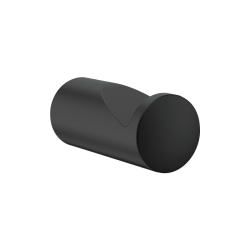 Patère crochet porte-manteau noir mat DELABIE 510047BK