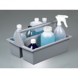 Flacon de laboratoire | Caisse de transport pour flacons PE-HD Burkle 0361-0008 | BUR-0361-0008