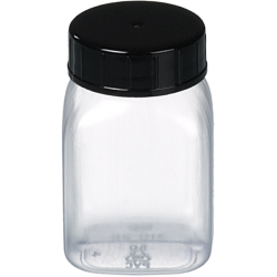 Pot à col large carré transparent de 50 à 2000 ml PVC Burkle