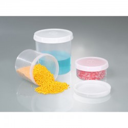Flacon de laboratoire | Pots transparents avec couvercle à vis de 250 à 1000 ml PP Bürkle | BUR-6202-0250