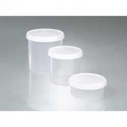 Flacon de laboratoire | Pots transparents avec couvercle à vis de 250 à 1000 ml PP Bürkle | BUR-6202-0250
