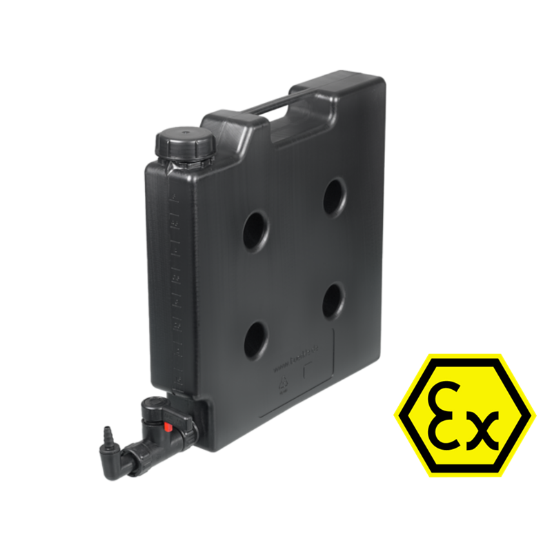 Kit StopCock - Bidon de faible encombrement & robinet polyamide ATEX Bürkle