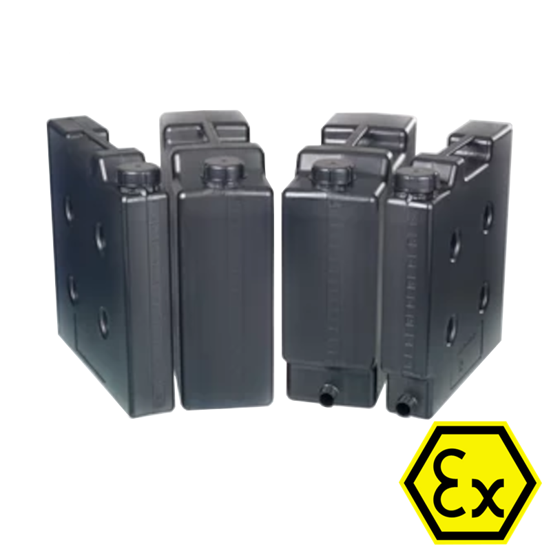 Bidon de faible encombrement conducteur PE-HD Bürkle