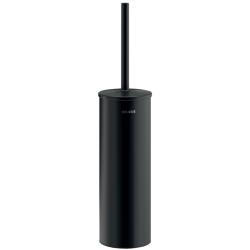Porte-balai mural WC avec brosse et couvercle DELABIE 4051BK