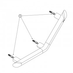 Robinetterie et douchette | Kit de fixation pour barres Be-Line® DELABIE 5119FIX | DEL-5119FIX