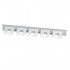Rail aluminium 515 mm 5 supports de 20 à 30 mm  7 couleurs HD6 : Couleur:Blanc