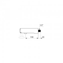Robinet de lavabo automatique TEMPOMATIC 4 inox DELABIE 443436