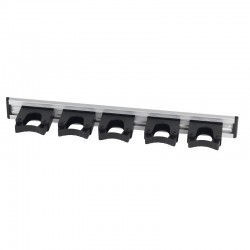 Support brosserie | Rail aluminium 515 mm 5 supports de 20 à 30 mm 7 couleurs HD6 | HD6