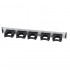 Rail aluminium 515 mm 5 supports de 20 à 30 mm  7 couleurs HD6 : Couleur:Noir