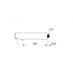 Robinet de lavabo automatique TEMPOMATIC 4 inox DELABIE 443536