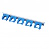 Rails aluminium 5 crochets 515 mm  | 7 couleurs HD6 : Couleur:Bleu