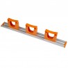 Rails aluminium 3 crochets 515 mm  | 7 couleurs HD7 : Couleur:Orange