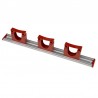 Rails aluminium 3 crochets 515 mm  | 7 couleurs HD7 : Couleur:Rouge