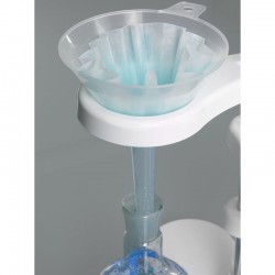 Support tubes à essais et pipettes | Support entonnoir pour deux entonnoirs PP Burkle 9622-0200 | BUR-9622-0200