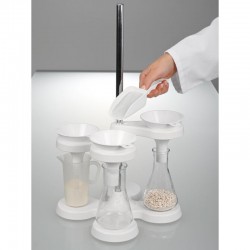 Ustensiles | Support entonnoir pour quatre entonnoirs PP Burkle 9622-0400 | BUR-9622-0400