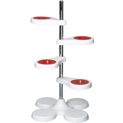 Ustensiles | Support entonnoir pour quatre entonnoirs PP Burkle 9622-0400 | BUR-9622-0400