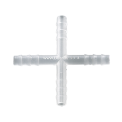 Raccord de laboratoire  | Raccords en croix PVDF Burkle | BUR-8717-0004_1