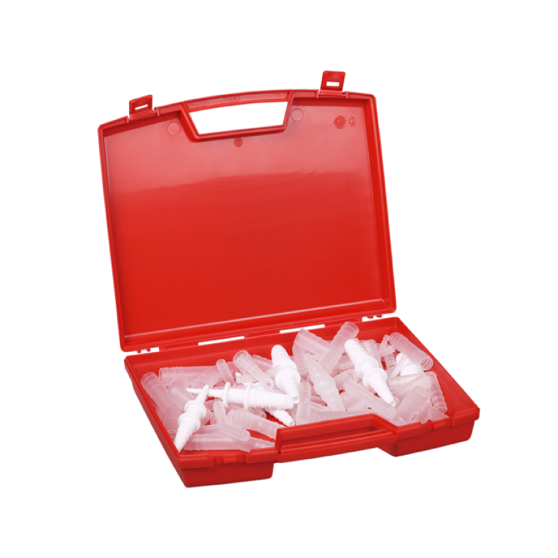 Raccord de laboratoire  | Mélange de 68 raccords pour tuyaux PP Burkle 8715-1000 | BUR-8715-1000