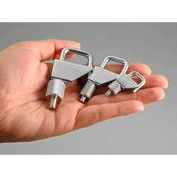 Raccord de laboratoire  | Presse-tube pince stop-it métallique Aluminium Burkle | BUR-8619-0510_1