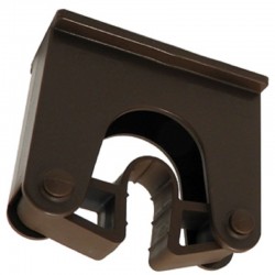Support brosserie | Porte balai mural polypropylène Toolflex de 20 à 30 mm 10 couleurs HOLD1 | HOLD1_1