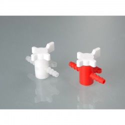 Raccord et tuyau de laboratoire  | Vanne deux voies PP/PE Bürkle | BUR-8605-0060_1