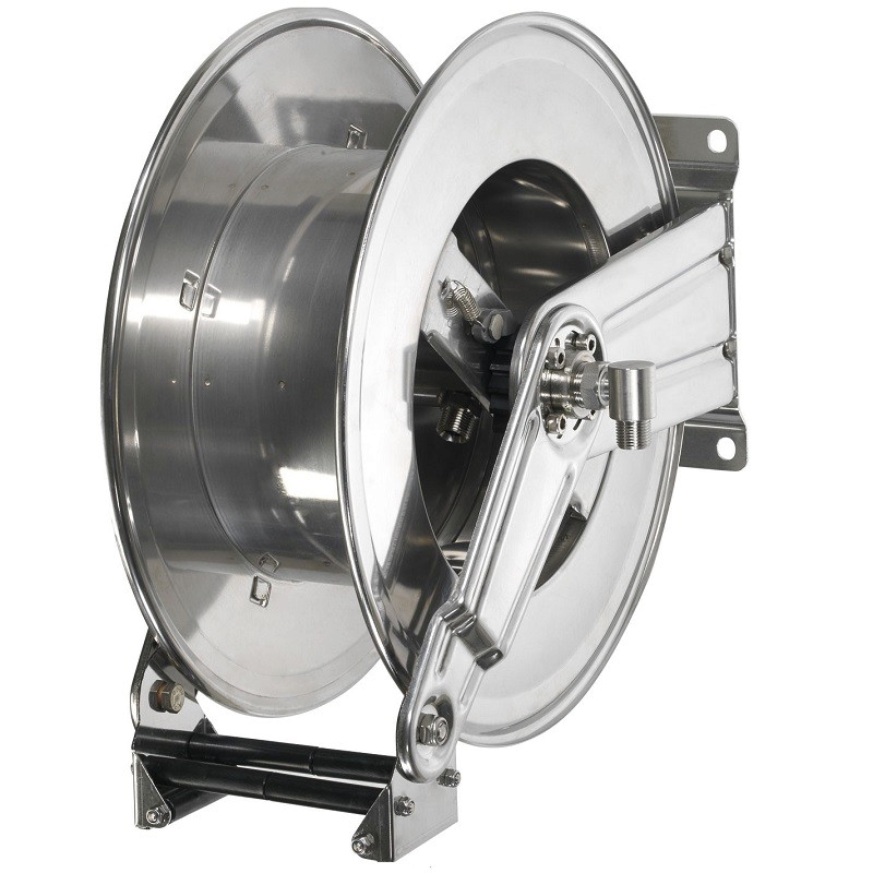 Enrouleur automatique inox sans tuyau | Enrouleur automatique inox 100 bar pour 30 m de tuyau 3/4" ou 20 m de tuyau 1" | OMP-...