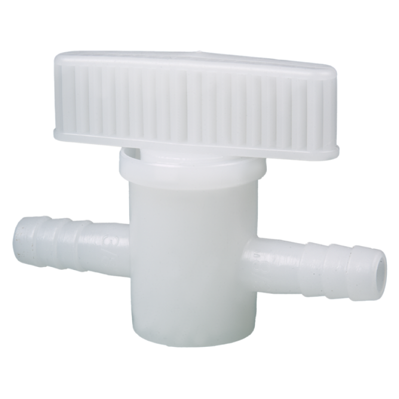 Raccord et tuyau de laboratoire  | Robinet d'arrêt avec embouts PEHD Bürkle | BUR-8614-0007_1