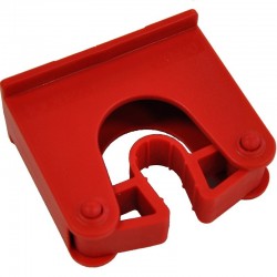 Support brosserie | Porte balai mural polypropylène Toolflex de 20 à 30 mm 10 couleurs HOLD1 | HOLD1_1