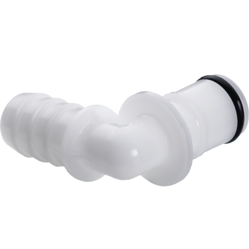 Raccord de laboratoire  | Accouplement synthétique (POM) Mâle Tétons angulaires avec embouts de tuyaux Burkle 8783-1060 | BUR...