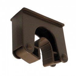 Support brosserie | Porte balai mural polypropylène Toolflex de 30 à 40 mm | 10 couleurs HOLD2 | HOLD2_1