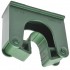 Porte balai mural polypropylène Toolflex de 30 à 40 mm | 10 couleurs HOLD2 : Couleur :Vert