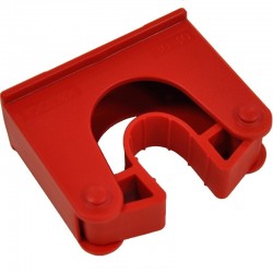 Support brosserie | Porte balai mural polypropylène Toolflex de 30 à 40 mm | 10 couleurs HOLD2 | HOLD2_1