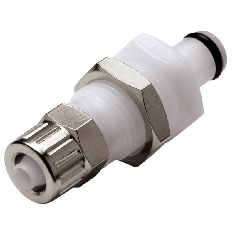 Raccord de laboratoire  | Accouplement à fermeture rapide Mâle pour montage sur plaque avec vissage de tuyau Burkle 8754-1104...