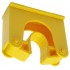 Porte balai mural polypropylène Toolflex de 30 à 40 mm | 10 couleurs HOLD2 : Couleur :Jaune
