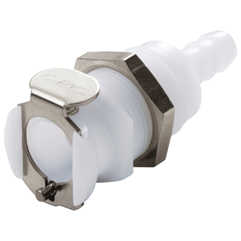 Raccord de laboratoire  | Accouplement à fermeture rapide Femelle pour montage sur plaque avec embout Burkle | BUR-8763-1040_1