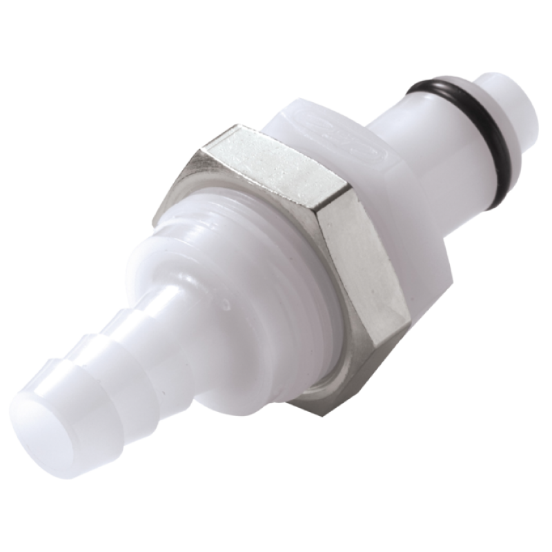 Raccord de laboratoire  | Accouplement à fermeture rapide Mâle pour montage sur plaque avec tuyau Burkle | BUR-8773-1040_1