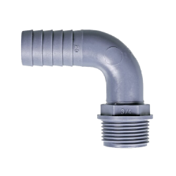 Raccord de laboratoire  | Coude tuyau fixe filetage extérieur PP Burkle | BUR-8547-0012_1