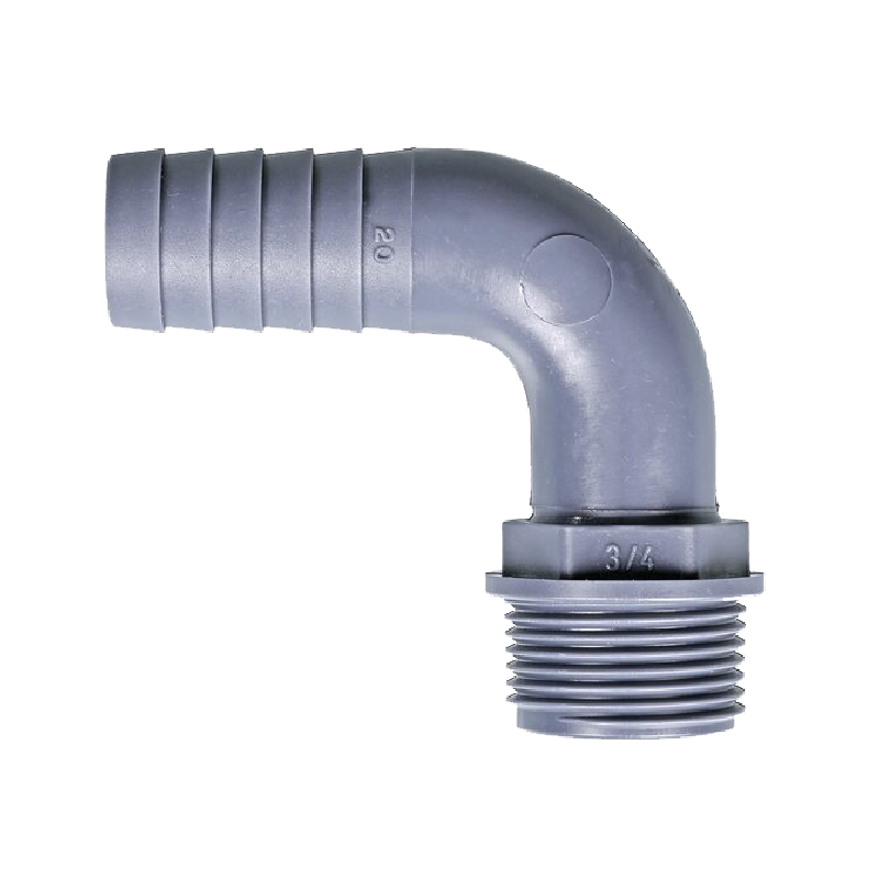 Raccord de laboratoire  | Coude tuyau fixe filetage extérieur PP Burkle | BUR-8547-0012_1