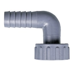 Raccord de laboratoire  | Coude tuyau avec écrou à chapeau filetage interne PP Burkle | BUR-8548-0012_1