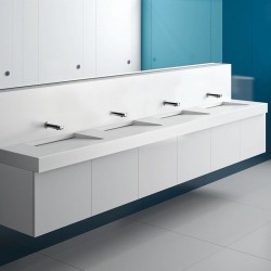 Delabie Robinetterie  | Robinet de lavabo temporisé 150 mm TEMPOSOFT 2 DELABIE 741550 | DEL-741550