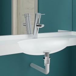 Accessoires robinetterie  | Bonde de lavabo hygiénique sans garde d’eau DELABIE 621W | DEL-621W