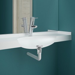 Accessoires robinetterie  | Bonde de lavabo hygiénique sans garde d’eau DELABIE 621 | DEL-621